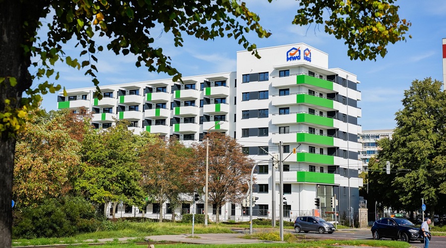 Neubau vor Vollendung